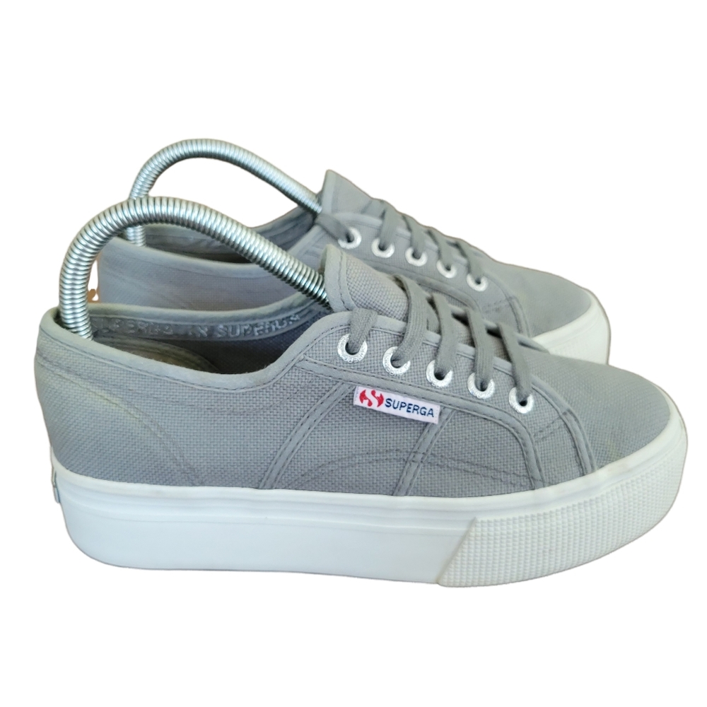 Superga 2750 Platform Sneakers in Grey